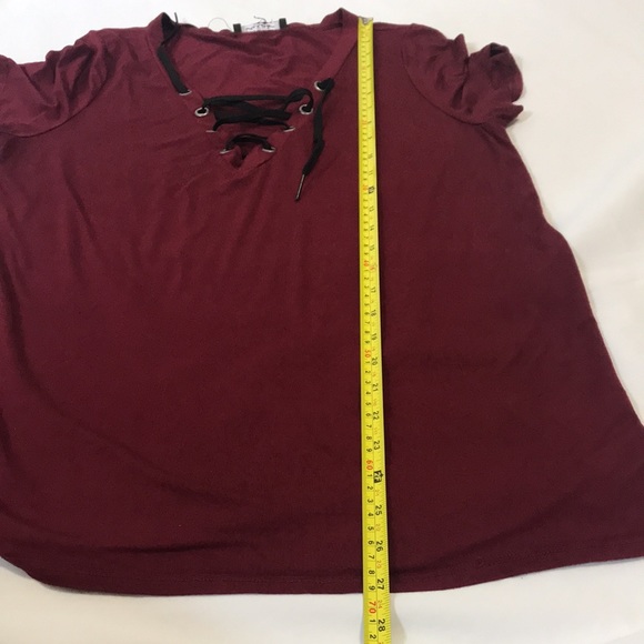 Lulus Enjoy The Ride Lace Up Tee - Picture 7 of 8